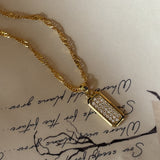 Pavé Bar Pendant