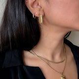 Solitaire 14k Solid Gold Diamond Studs