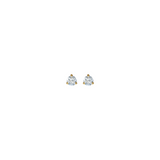 Solitaire 14k Solid Gold Diamond Studs