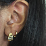 Gaia Huggie Hoop Earrings