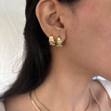 Gaia Huggie Hoop Earrings