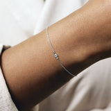 Single Delicate Diamond Bracelet
