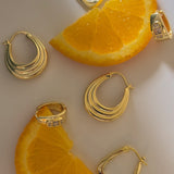 Yvette Dome Hoop Earrings