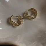 Kaia Twisted Huggie Hoops