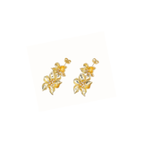 Kalya Floral Drop Studs