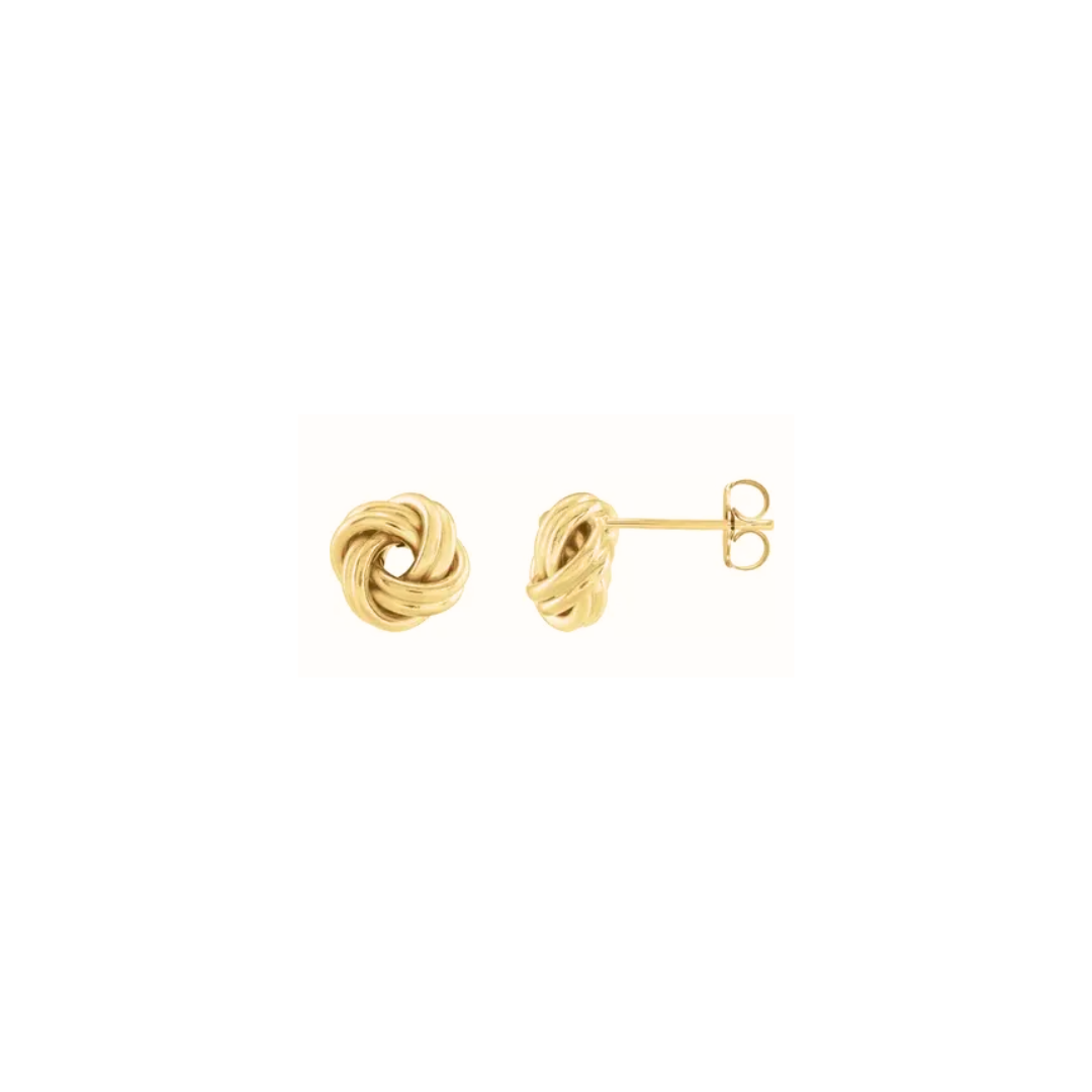 Forget Me Knot Stud Earrings - MILANA JEWELRY 