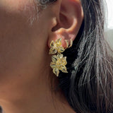 Kalya Floral Drop Studs