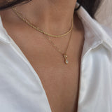 14k Gold Elysian Dainty Rope Chain Necklace