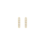 Delicados aros Huggie de oro de 14 k para todos los días