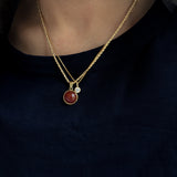 Diamond Bezel-Set Solitaire Pendant