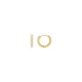 Delicados aros Huggie de oro de 14 k para todos los días