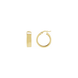 Asha 14k Solid Gold Chunky Hoops