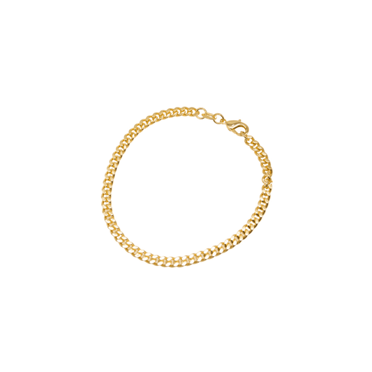 18k Gold-Filled bracelet, 4mm thick, versatile for solo wear or layering with other bracelets