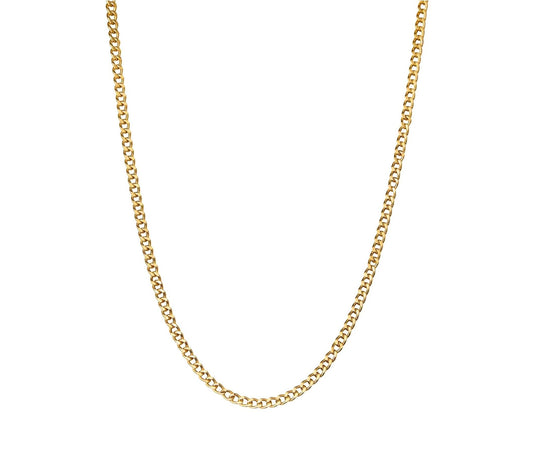 Serena Cuban Curb Link Chain - Versatile and timeless jewelry made of 18k gold-filled, perfect for solo wear or layering, ideal for all occasions