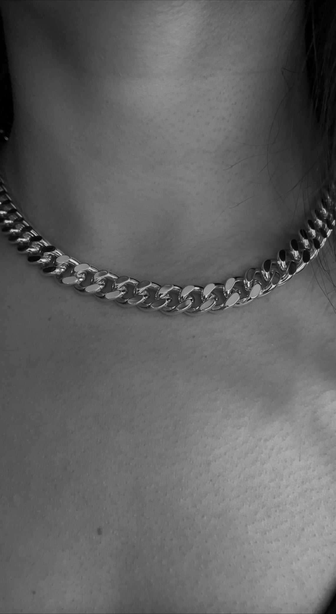 Mika Cuban Curb Link Necklace - MILANA JEWELRY 